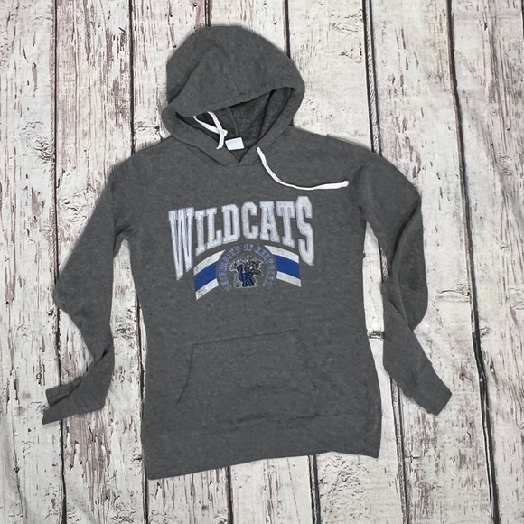 Kentucky Wildcats NCAA College Womens Gray Pullover Hoodie Sweatshirt - Picture 1 of 5